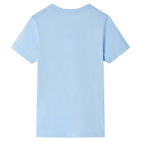 Kinder-Kurzarmshirt Hellblau 128