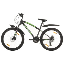Mountainbike 21 Gang 26 Zoll Rad 36 cm Schwarz