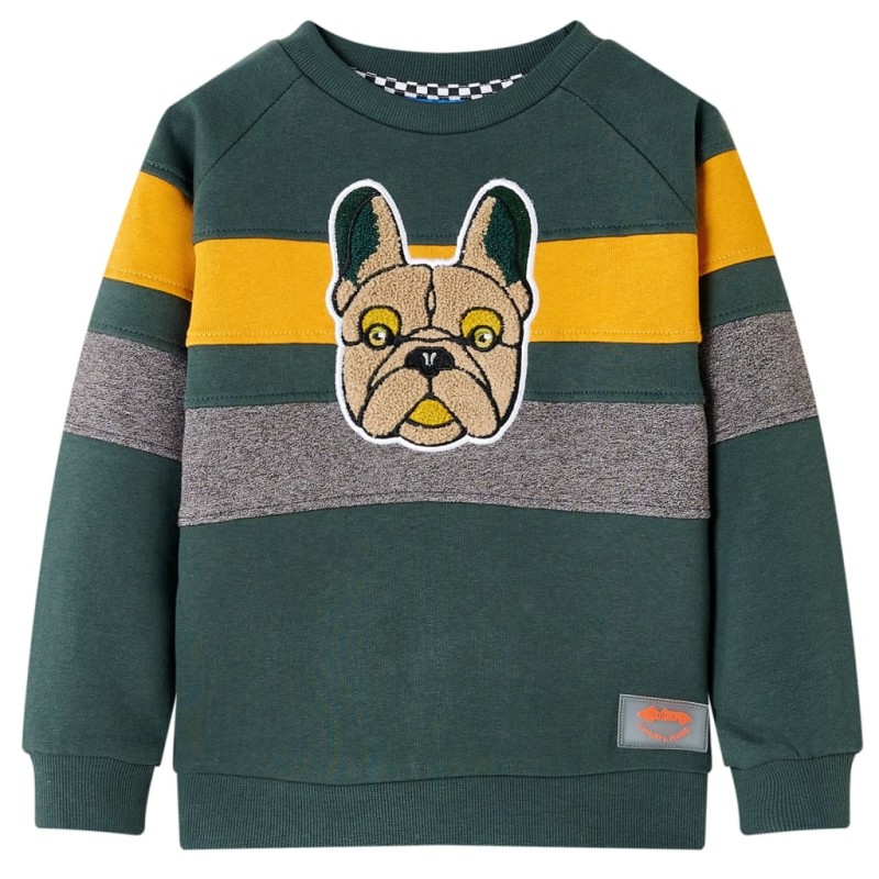 Kinder-Sweatshirt Dunkelgrün 116 Kinder-Sweatshirt Dunkelgrün 116