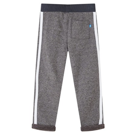 Kinder-Trainingshose Dunkelgrau Melange 140