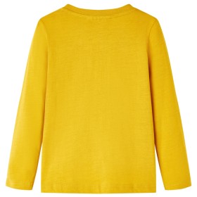 Kinder-Langarmshirt Ocker 116