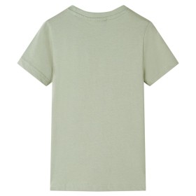 Kinder-Kurzarmshirt Hellkhaki 140