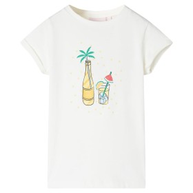 Kinder-T-Shirt Ecru 92