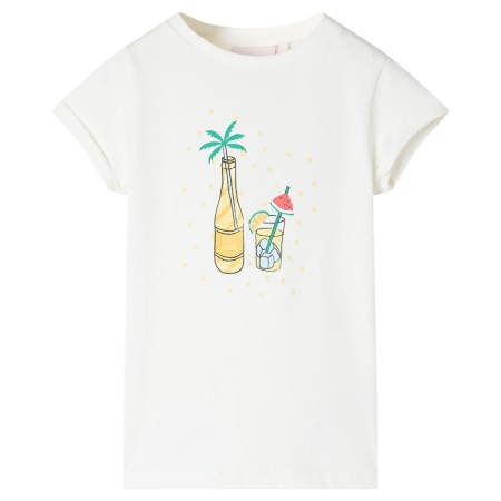 Kinder-T-Shirt Ecru 92