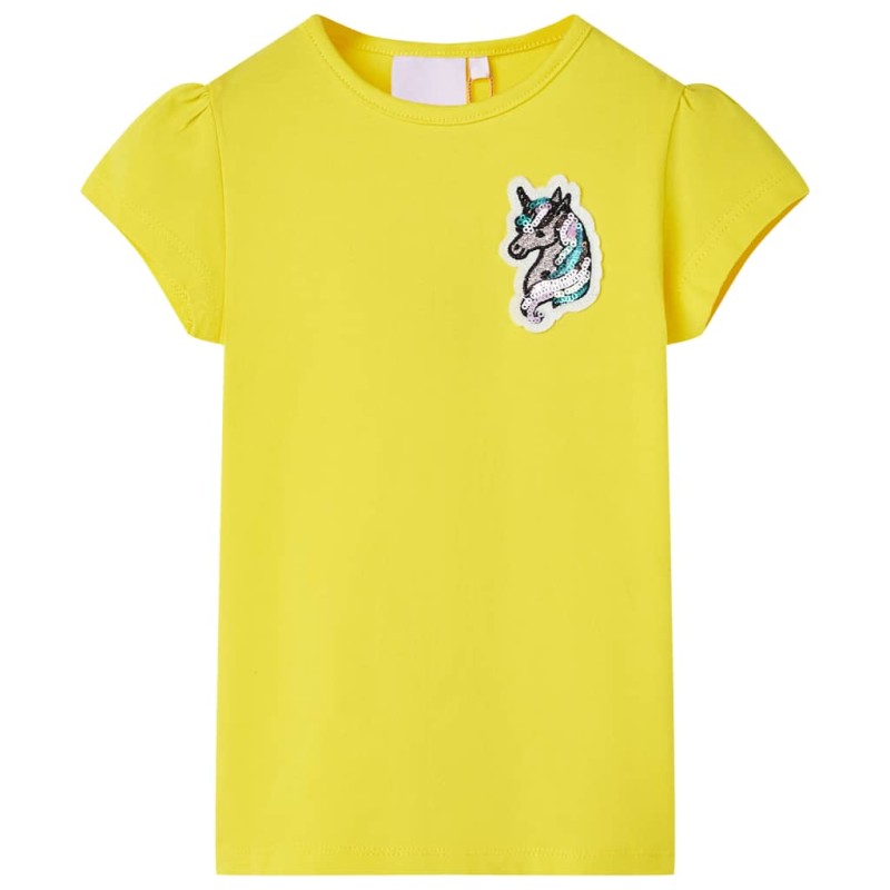 Kinder-T-Shirt Knallgelb 92 Kinder-T-Shirt Knallgelb 92