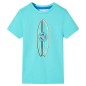 Kinder-Kurzarmshirt Aquablau 92 Kinder-Kurzarmshirt Aquablau 92