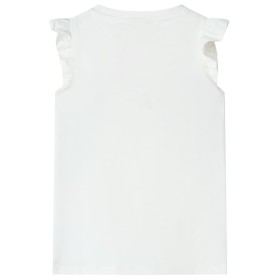 Kinder-T-Shirt Ecru 128