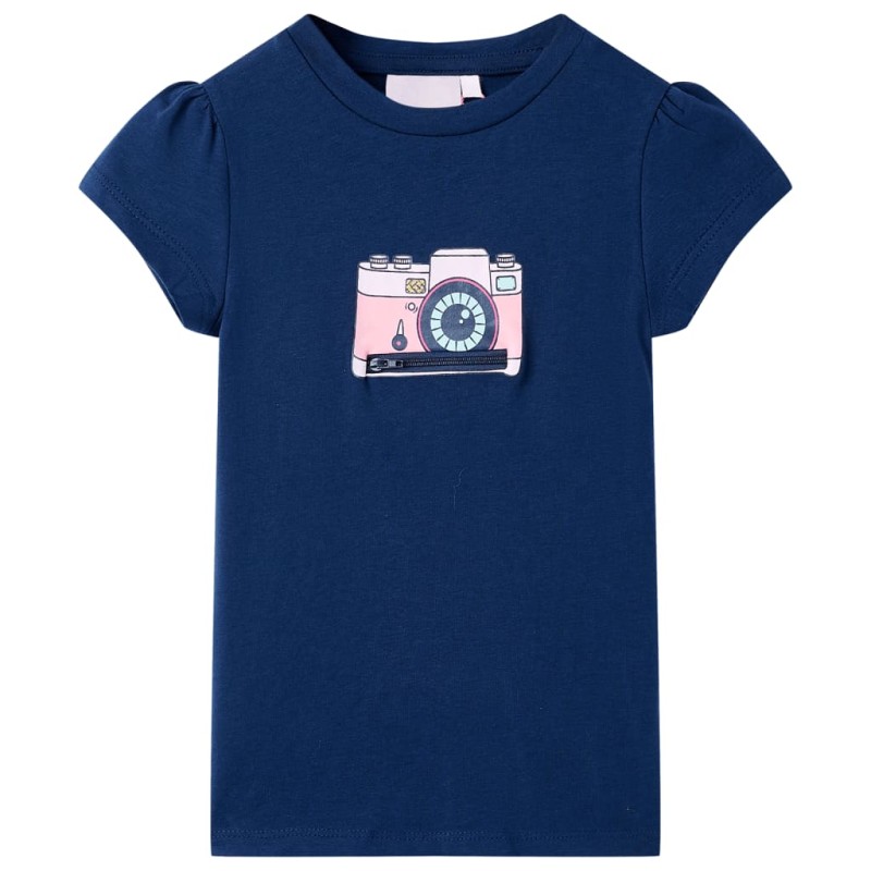 Kinder-T-Shirt Marineblau 140 Kinder-T-Shirt Marineblau 140