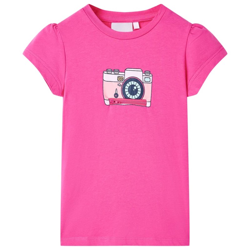 Kinder-T-Shirt Dunkelrosa 128 Kinder-T-Shirt Dunkelrosa 128