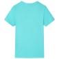 Kinder-Kurzarmshirt Aquablau 128 Kinder-Kurzarmshirt Aquablau 128