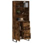 Highboard Räuchereiche 69,5x34x180 cm Holzwerkstoff Highboard Räuchereiche 69,5x34x180 cm Holzwerkstoff