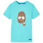Kinder-Kurzarmshirt Aquablau 104 Kinder-Kurzarmshirt Aquablau 104