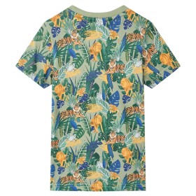 Kinder-Kurzarmshirt Mehrfarbig 140