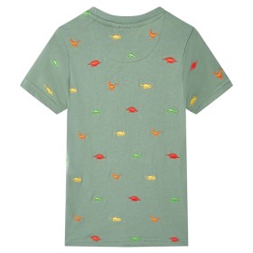 Kinder-Kurzarmshirt Khaki 104