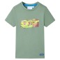 Kinder-Kurzarmshirt Khaki 128 Kinder-Kurzarmshirt Khaki 128