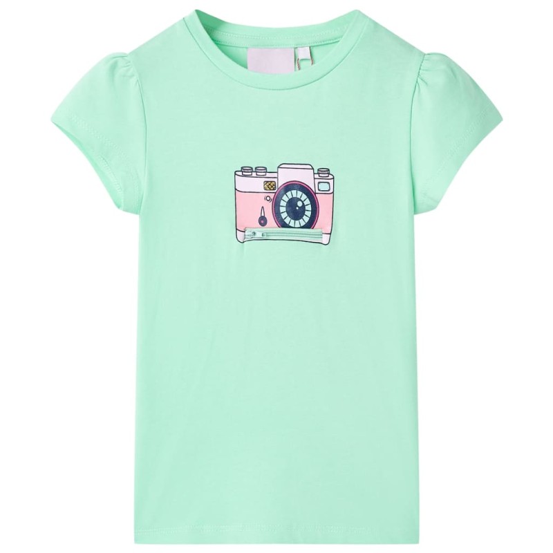 Kinder-T-Shirt Knallgrün 140 Kinder-T-Shirt Knallgrün 140