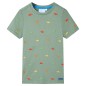 Kinder-Kurzarmshirt Khaki 128 Kinder-Kurzarmshirt Khaki 128