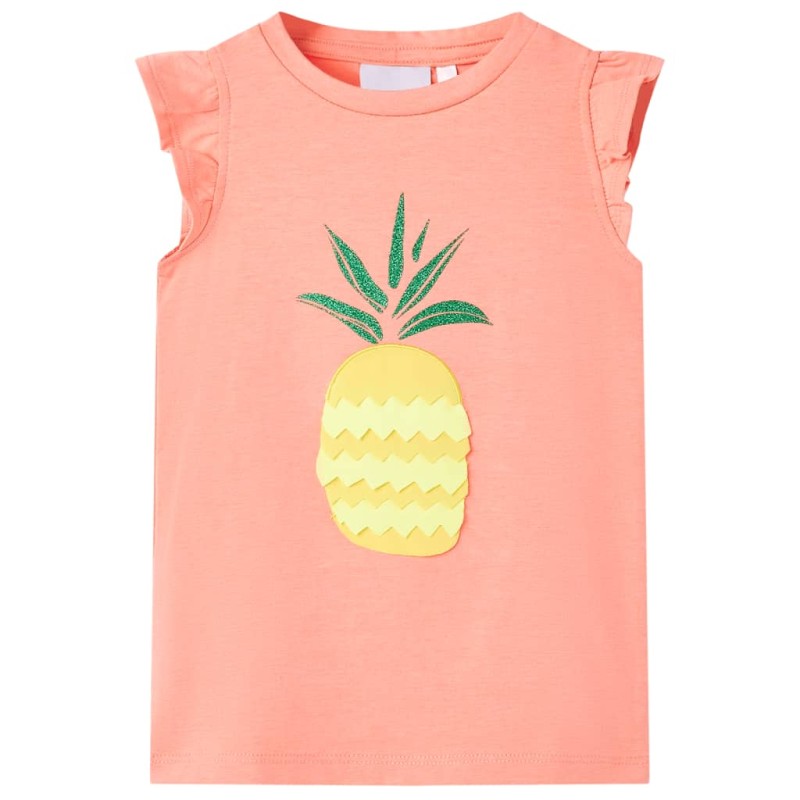 Kinder-T-Shirt Neonkoralle 140 Kinder-T-Shirt Neonkoralle 140