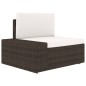 6-tlg. Garten-Lounge-Set mit Kissen Braun Poly Rattan 6-tlg. Garten-Lounge-Set mit Kissen Braun Poly Rattan