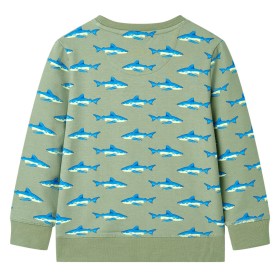 Kinder-Sweatshirt Helles Khaki 116
