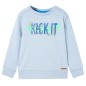 Kinder-Sweatshirt Hellblau Melange 128 Kinder-Sweatshirt Hellblau Melange 128