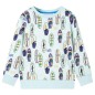 Kinder-Sweatshirt Hellblau Melange 116 Kinder-Sweatshirt Hellblau Melange 116