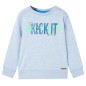 Kinder-Sweatshirt Hellblau Melange 104 Kinder-Sweatshirt Hellblau Melange 104