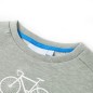 Kinder-Sweatshirt Hellkhaki Melange 128 Kinder-Sweatshirt Hellkhaki Melange 128