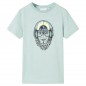Kinder-T-Shirt mit Streifen Helles Minzgrün 140 Kinder-T-Shirt mit Streifen Helles Minzgrün 140