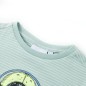 Kinder-T-Shirt mit Streifen Helles Minzgrün 140 Kinder-T-Shirt mit Streifen Helles Minzgrün 140