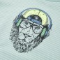 Kinder-T-Shirt mit Streifen Helles Minzgrün 140 Kinder-T-Shirt mit Streifen Helles Minzgrün 140