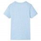 Kinder-T-Shirt Hellblau Melange 92 Kinder-T-Shirt Hellblau Melange 92