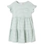 Kinderkleid mit Rüschenärmeln Minzgrün 116 Kinderkleid mit Rüschenärmeln Minzgrün 116