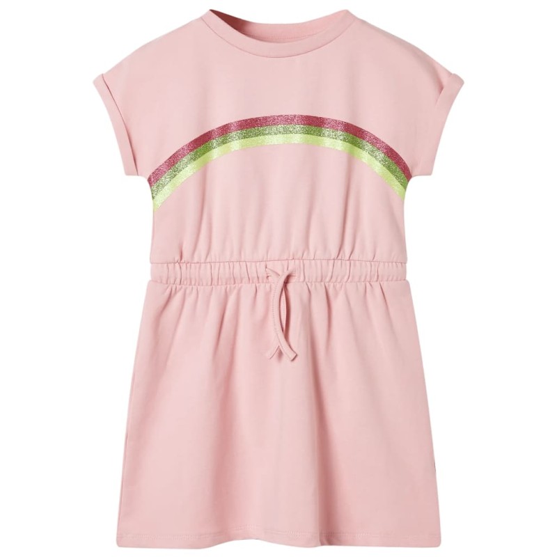 Kinderkleid mit Kordelzug Hellrosa 140 Kinderkleid mit Kordelzug Hellrosa 140