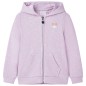 Kinder-Kapuzenpullover mit Reißverschluss Lila 140 Kinder-Kapuzenpullover mit Reißverschluss Lila 140