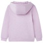 Kinder-Kapuzenpullover mit Reißverschluss Lila 140 Kinder-Kapuzenpullover mit Reißverschluss Lila 140