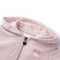 Kinder-Kapuzenpullover mit Reißverschluss Hellrosa 116 Kinder-Kapuzenpullover mit Reißverschluss Hellrosa 116