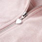 Kinder-Kapuzenpullover mit Reißverschluss Hellrosa 116 Kinder-Kapuzenpullover mit Reißverschluss Hellrosa 116