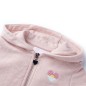 Kinder-Kapuzenpullover mit Reißverschluss Hellrosa 140 Kinder-Kapuzenpullover mit Reißverschluss Hellrosa 140