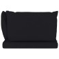 vidaXL Garten-Palettensofa 2-Sitzer mit Kissen in Schwarz Kiefernholz vidaXL Garten-Palettensofa 2-Sitzer mit Kissen in Schwarz Kiefernholz