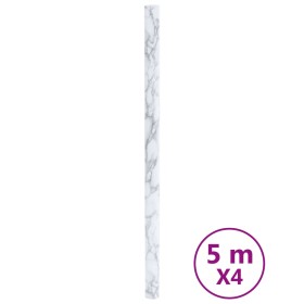 vidaXL Möbelfolien Selbstklebend Marmor-Optik Weiß 90x500 cm PVC