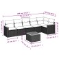 vidaXL 7-tlg. Garten-Sofagarnitur mit Kissen Grau Poly Rattan vidaXL 7-tlg. Garten-Sofagarnitur mit Kissen Grau Poly Rattan