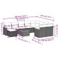 vidaXL 11-tlg. Garten-Sofagarnitur mit Kissen Grau Poly Rattan vidaXL 11-tlg. Garten-Sofagarnitur mit Kissen Grau Poly Rattan