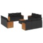 vidaXL 13-tlg. Garten-Sofagarnitur mit Kissen Schwarz Poly Rattan vidaXL 13-tlg. Garten-Sofagarnitur mit Kissen Schwarz Poly Rattan
