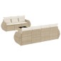 vidaXL 8-tlg. Garten-Sofagarnitur mit Kissen Beige Poly Rattan vidaXL 8-tlg. Garten-Sofagarnitur mit Kissen Beige Poly Rattan