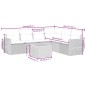vidaXL 7-tlg. Garten-Sofagarnitur mit Kissen Schwarz Poly Rattan vidaXL 7-tlg. Garten-Sofagarnitur mit Kissen Schwarz Poly Rattan