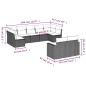 vidaXL 9-tlg. Garten-Sofagarnitur mit Kissen Schwarz Poly Rattan vidaXL 9-tlg. Garten-Sofagarnitur mit Kissen Schwarz Poly Rattan