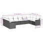 vidaXL 10-tlg. Garten-Sofagarnitur mit Kissen Beige Poly Rattan vidaXL 10-tlg. Garten-Sofagarnitur mit Kissen Beige Poly Rattan