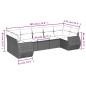 vidaXL 7-tlg. Garten-Sofagarnitur mit Kissen Schwarz Poly Rattan vidaXL 7-tlg. Garten-Sofagarnitur mit Kissen Schwarz Poly Rattan
