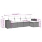 vidaXL 5-tlg. Garten-Sofagarnitur mit Kissen Grau Poly Rattan vidaXL 5-tlg. Garten-Sofagarnitur mit Kissen Grau Poly Rattan